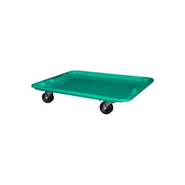 Mfg Tray Molded Fiberglass Toteline Dolly 780738 for 27-1/2 " x 20" x 14-1/8" Tote, Green 7807385170 - main